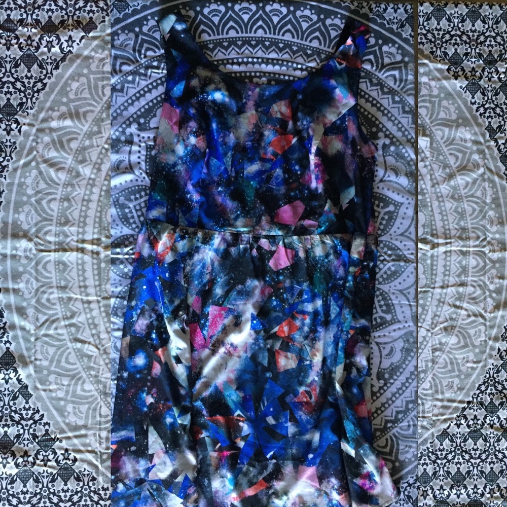 Forever21+ Galaxy Girl Skater Dress