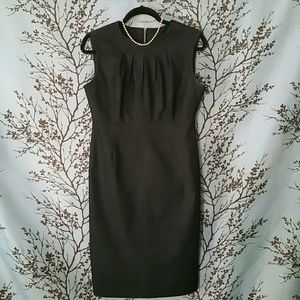 Attention denim sleeveless dress