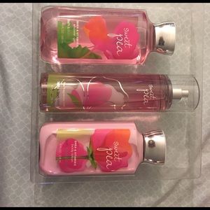 Sweet Pea set from Bath and Body works