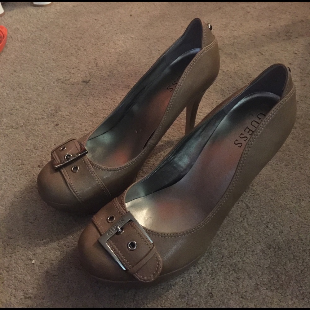 Guess brand platform high heels