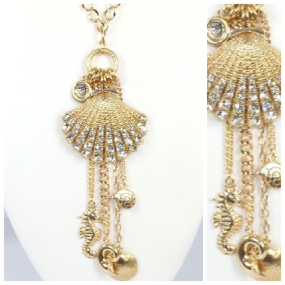 ‼️PRICE FIRM LAST CALL Sea Shell Charm Necklace D7 - Picture 2 of 6