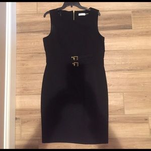 Calvin Klein black shift dress