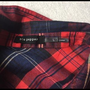 Blu Pepper Tops - women's red flannel size L blu pepper Blu Pepper Tops - women's red flannel size L blu pepper