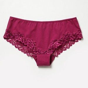 NEW Free People Cotten Lace Trim Hipster panties