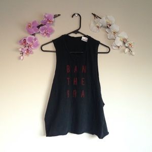 🌈Rare Ban The Bra Muscle Tee