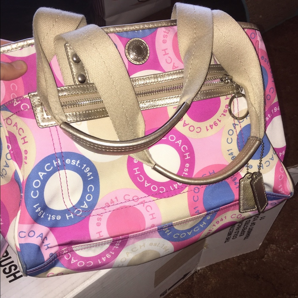 Coach summer tote