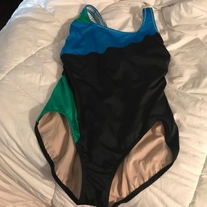 NWOT Lands End One Piece Crossback Swimsuit