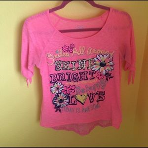 Pink/ Peach Justice Shirt