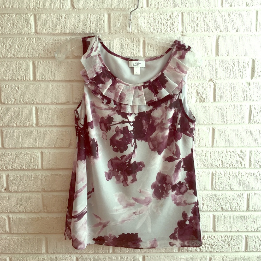 Loft pleated top