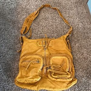 Mustard cross body bag