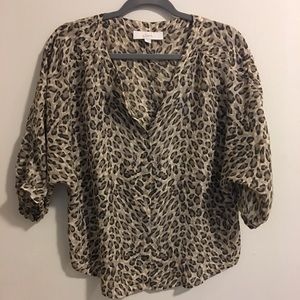 Cheetah Print Blouse