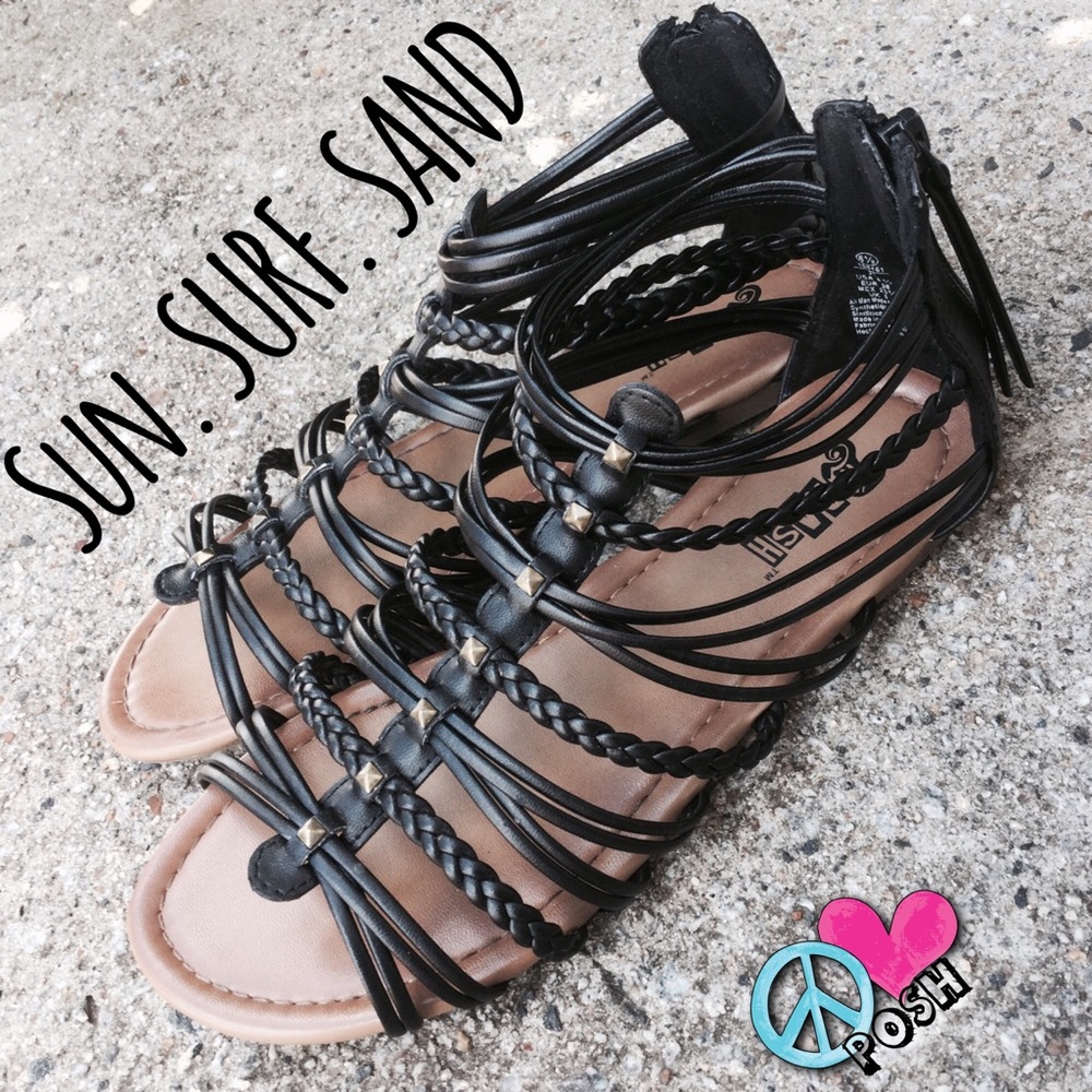 Cute Summer Gladiator Sandals with Zippers