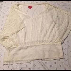 Lace top with built in camisole