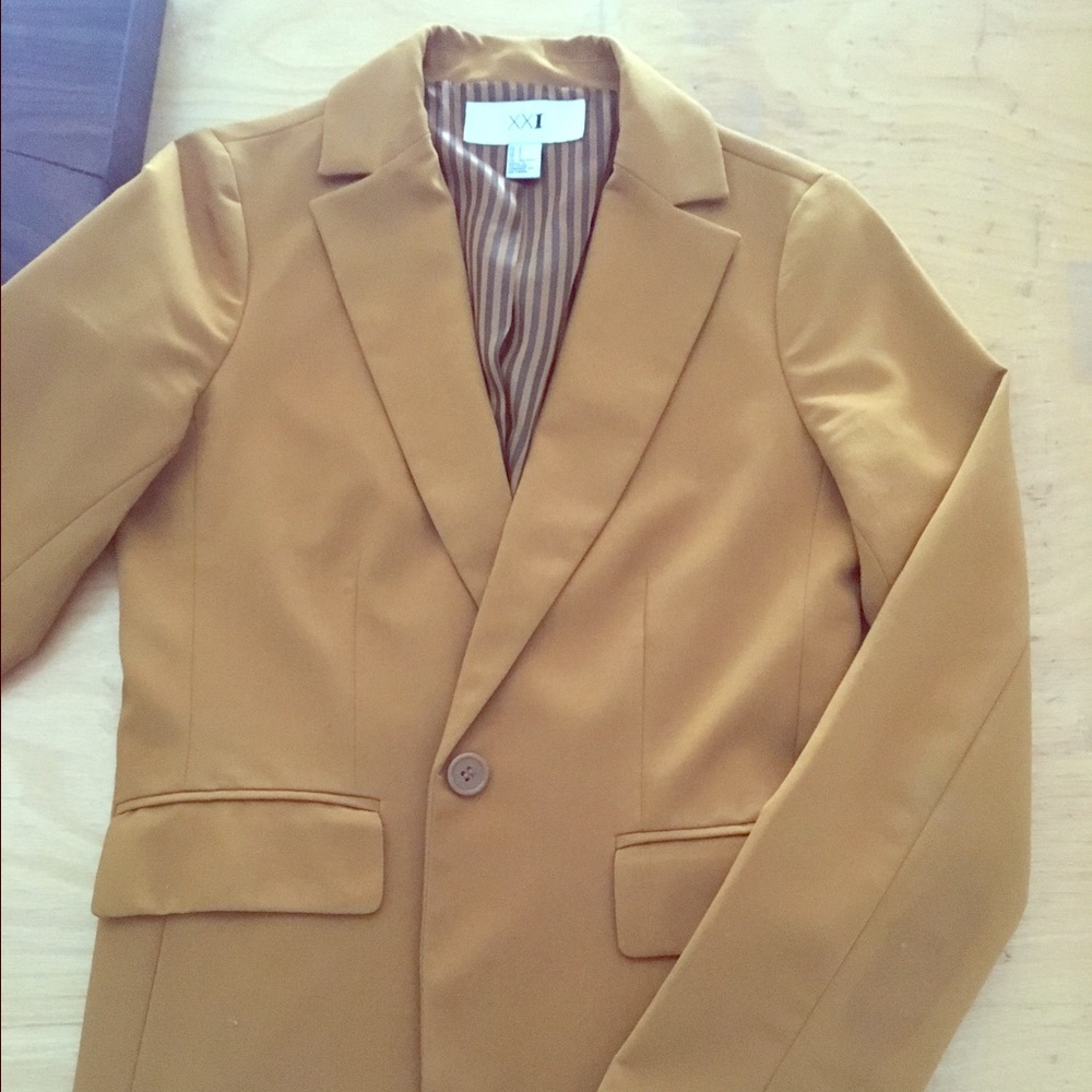 Forever 21 goldenrod blazer