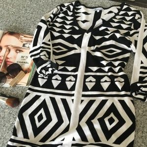 Stilletto's Aztec Body-Con Sweater Dress Size XL