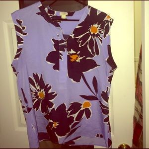 J. Crew Flower Blouse