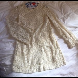 Long sleeve lacy dress