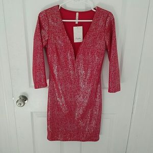 Red sparkle dress