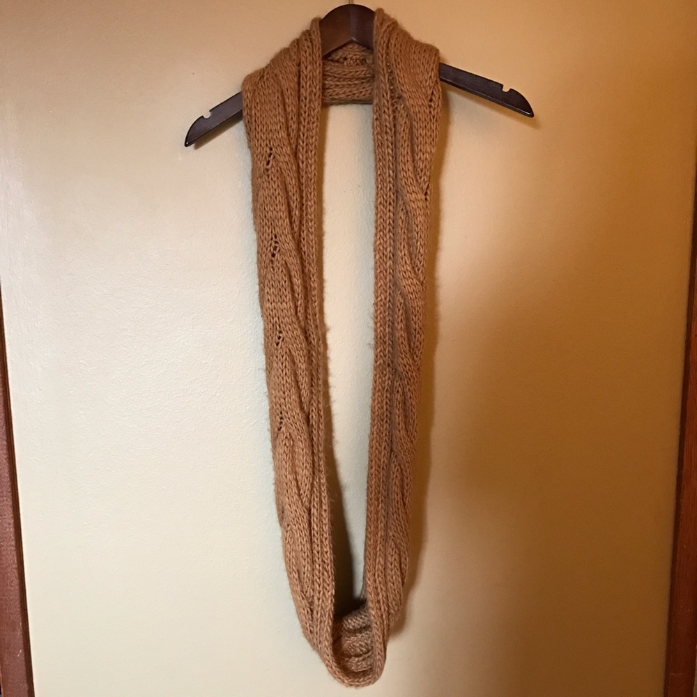 Hay colored infinity scarf