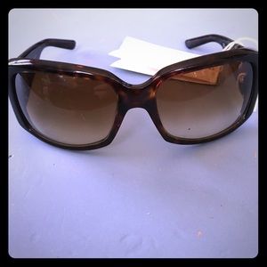 Emporio Armani tortuous shell sunglasses