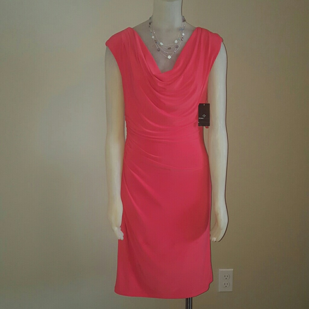 Beautiful Ronni Nicole swoop neck dress