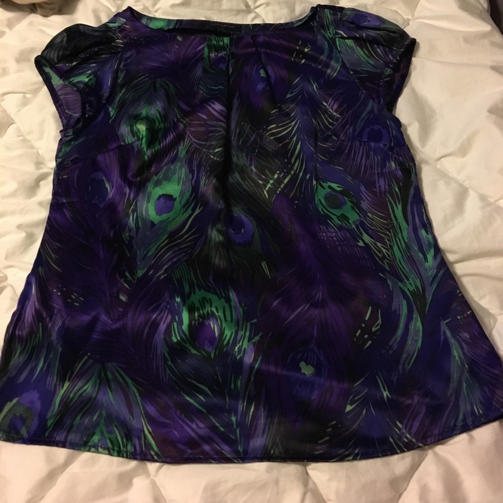 Peacock patter blouse