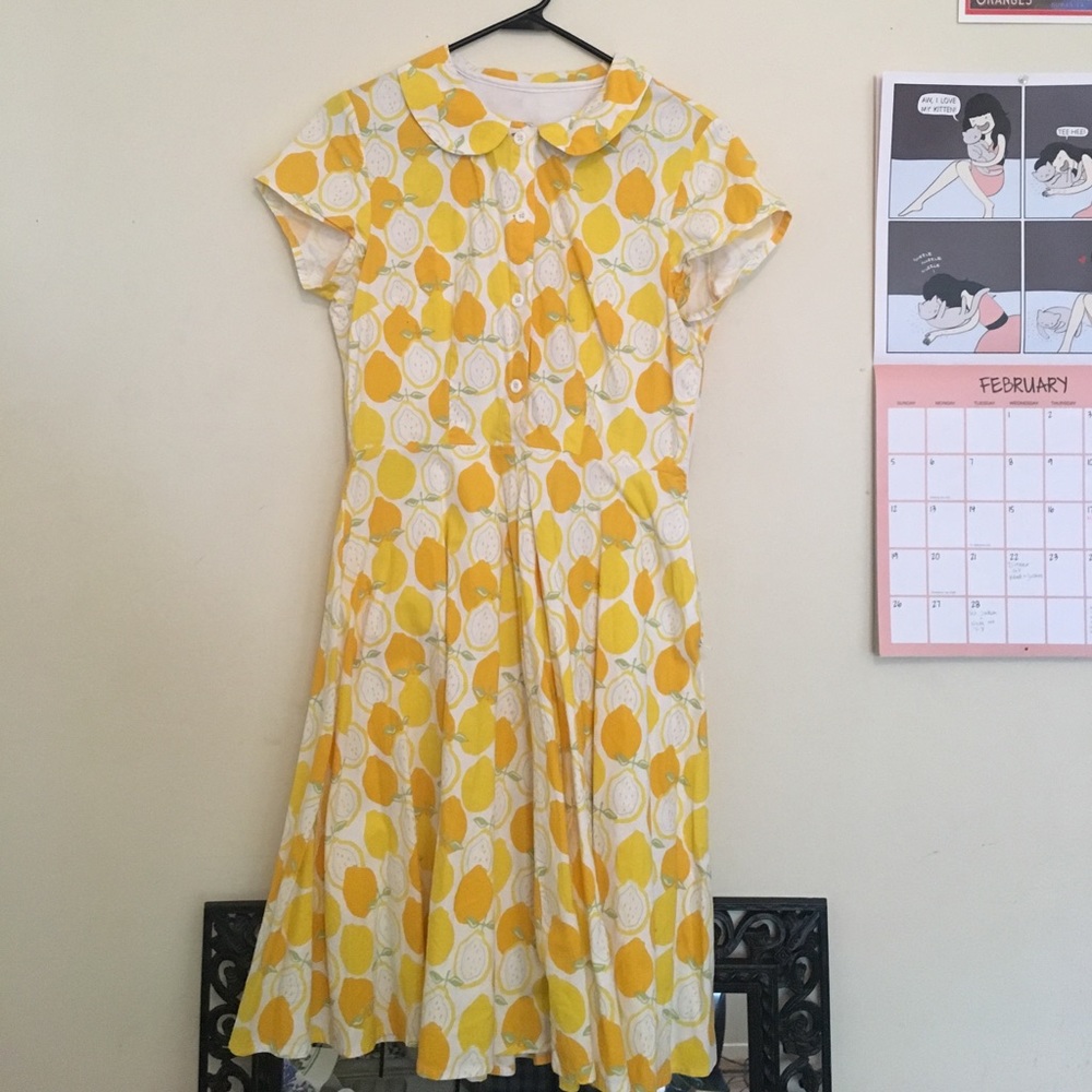 Vintage 🍋 Citrus 🍊 Dress