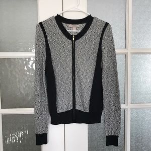 Banana Republic black and white cardigan sweater