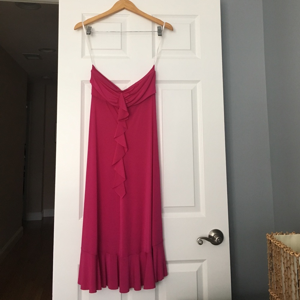 Strapples dress.  Perfect for a wedding.