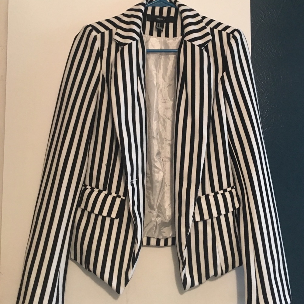 Stripe Blazer