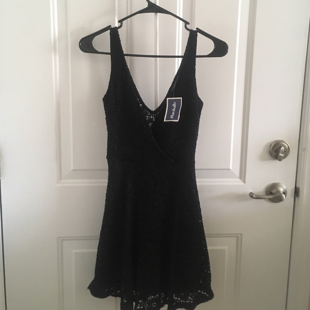 Black mini dress