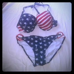 Xhilaration 2 pc STARS AND STRIPES bikini