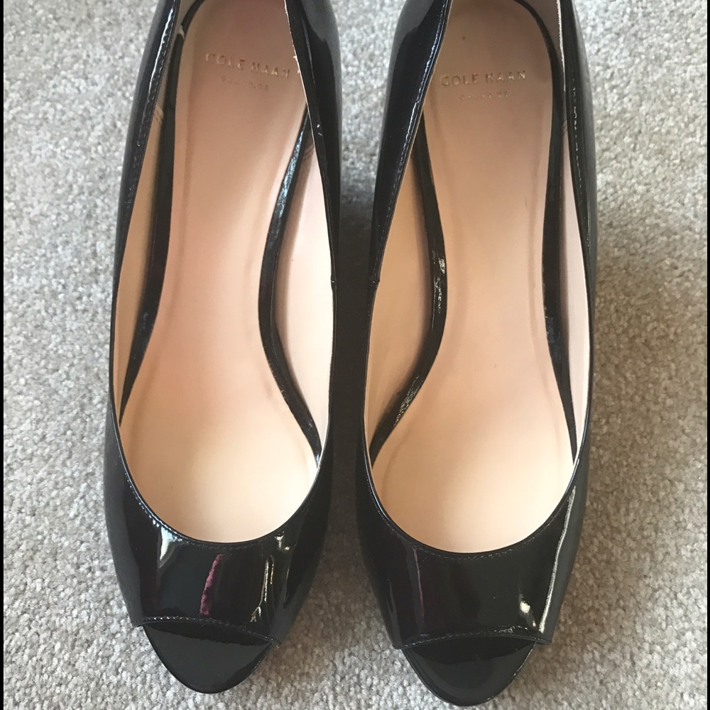 Cole Haan Kenzie Peep Toe Wedge