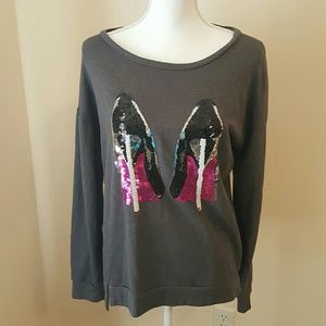Juicy Couture Bling High Heels Sweater Size XL