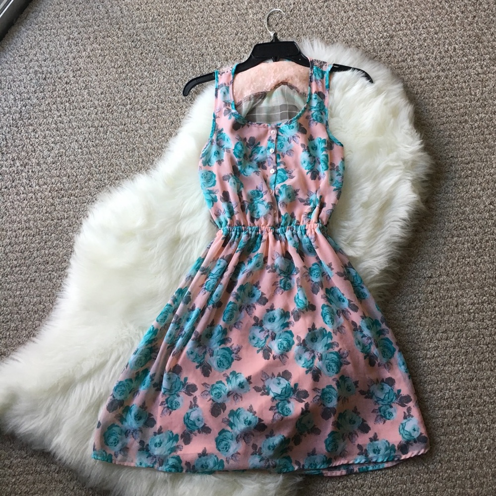 Floral Mini Dress - Size Medium