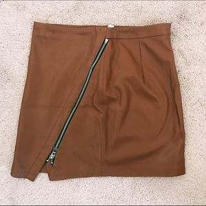 ZARA faux leather mini skirt