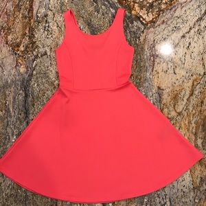 Coral Skater Dress