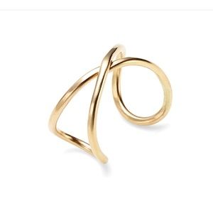 Nashelle Infinity X Ring in Gold