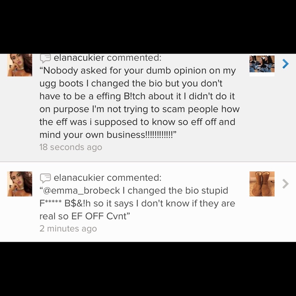 rude posher! beware!