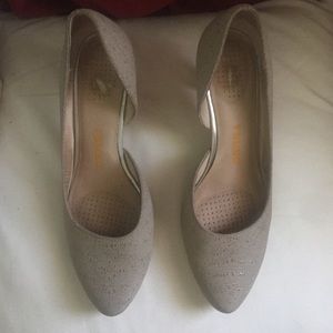 'Fifee' Perforated Half d'Orsay Pump