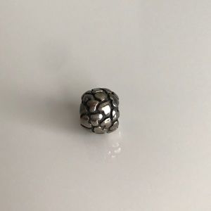 Silver heart pandora charm