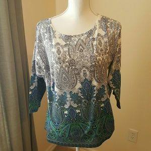 Chico's 2 Paisley Blouse