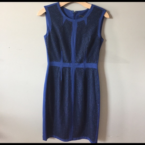 BCBGMaxAzria | Dresses | Nwt Bcbg Blue Black Lace Dress | Poshmark