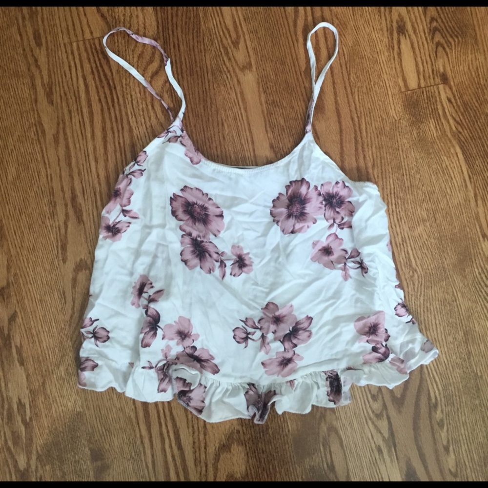 brandy melville floral tank