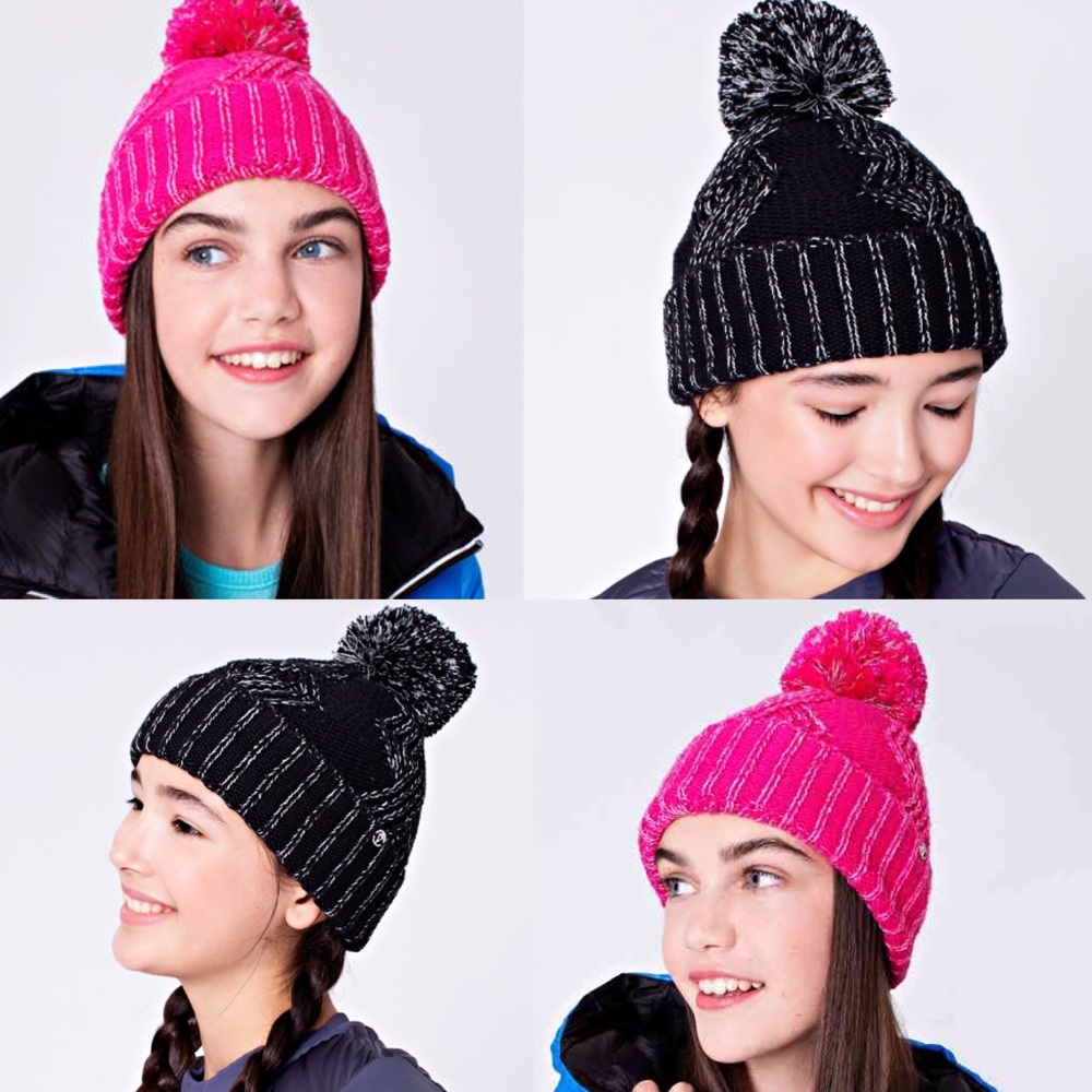 NWT Ivivva Glow Warm Up Toque *Reflective magenta