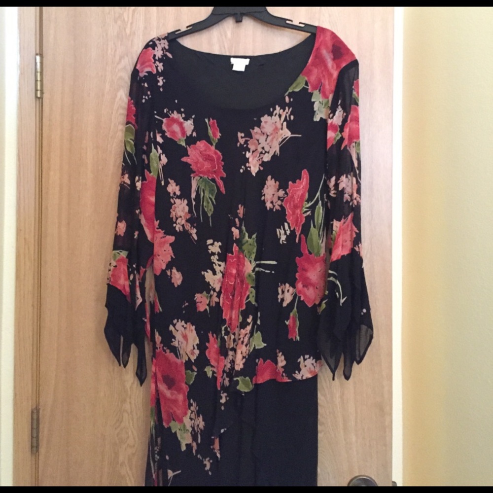 iRose long floral dress