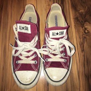 Burgundy Converse