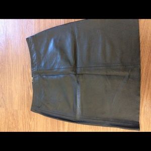 Cute leather skirt