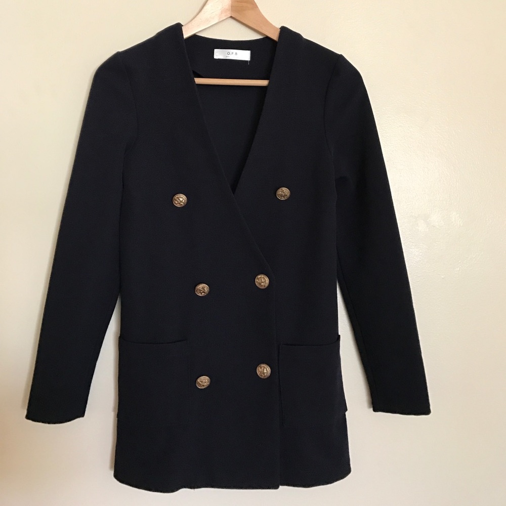 Sale! Stylish Navy Cardigan Blazer