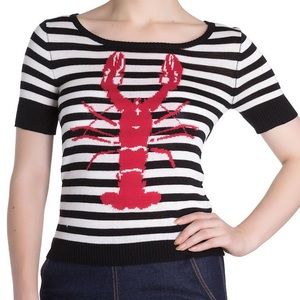 Hell Bunny Lobster ❤ top, XL